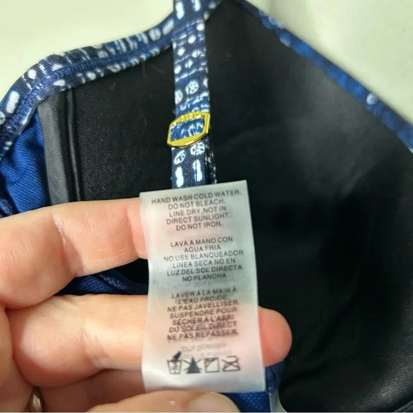 Bleu Rod Beattie Blue and White Swimsuit Size 10 - Picture 4 of 9